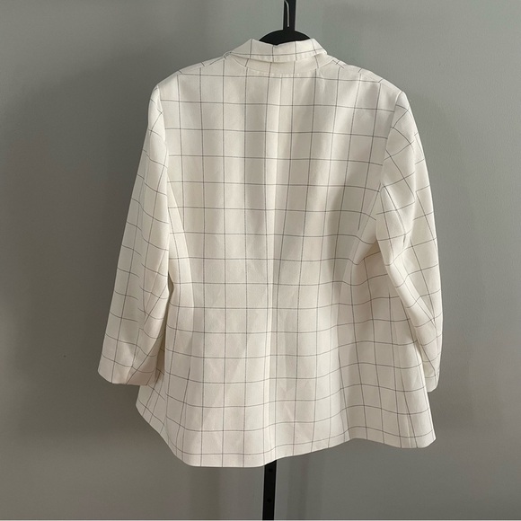 Bar III Double-Breasted Windowpane Blazer Size 1X - Picture 4 of 7